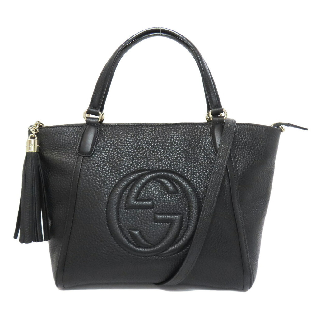 Gucci Soho Interlocking GG Handbag Leather - Picture 11 of 11